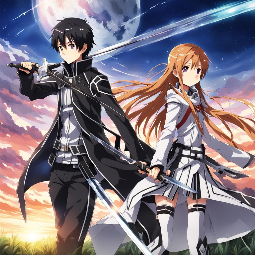 Kirito of SAO with Asuna