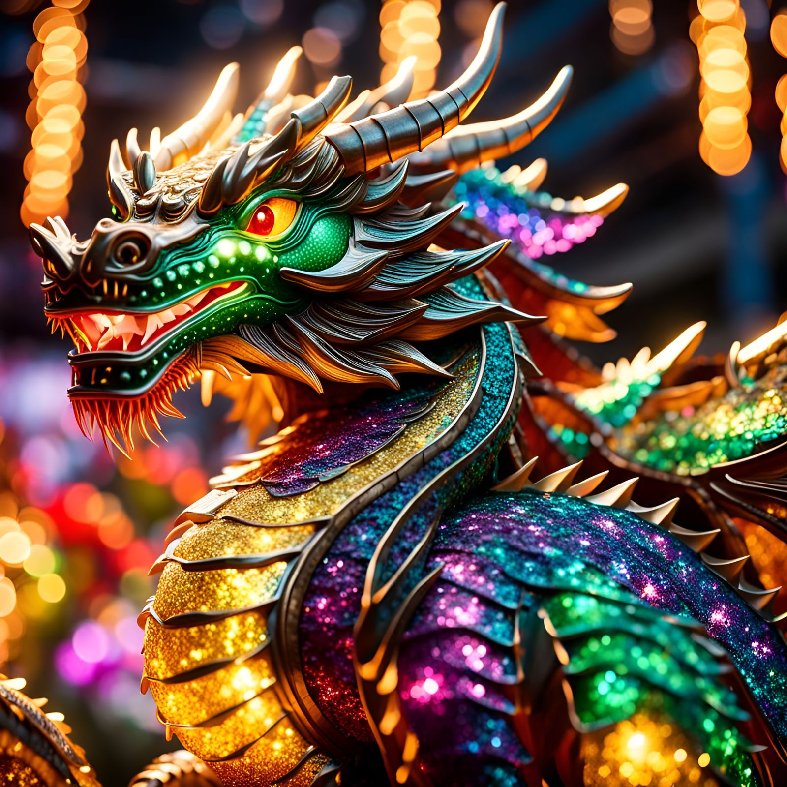 Hyper-Realistic 3D Dragon Celebrates Chinese New Year