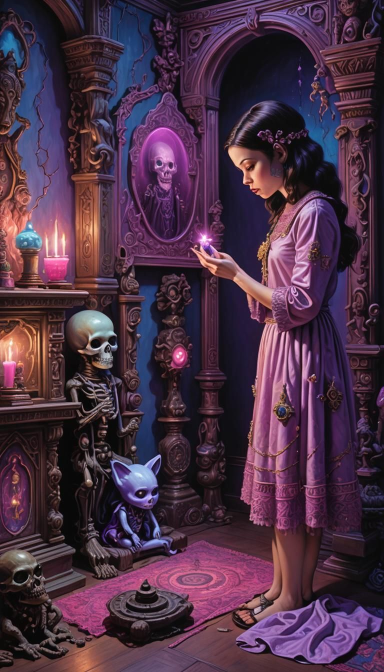 Aubrey Plaza at Voodoo Shrine: Surreal Impression