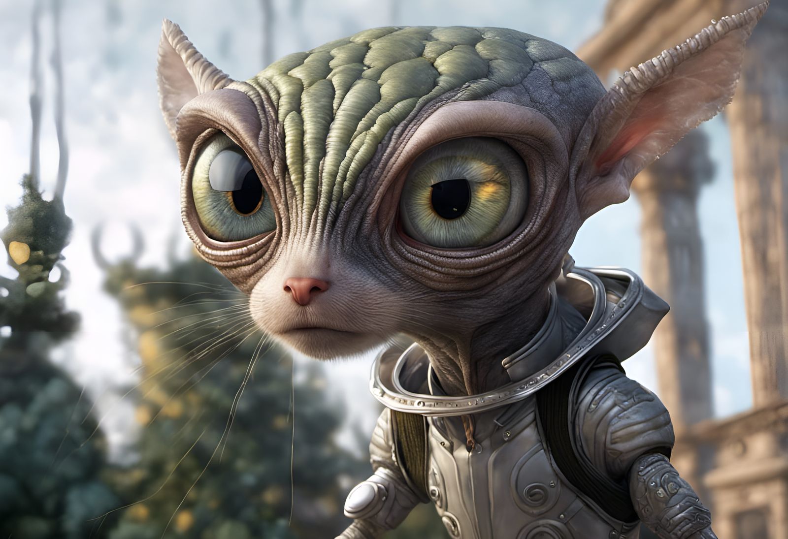 Eldritch Alien Pets in Dreamy Magical Realism