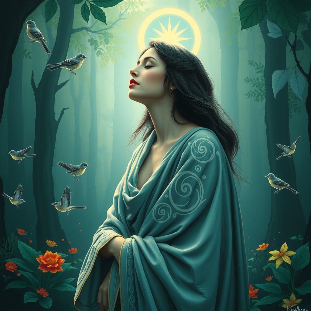 Serene Goddess of Sacred Harmony