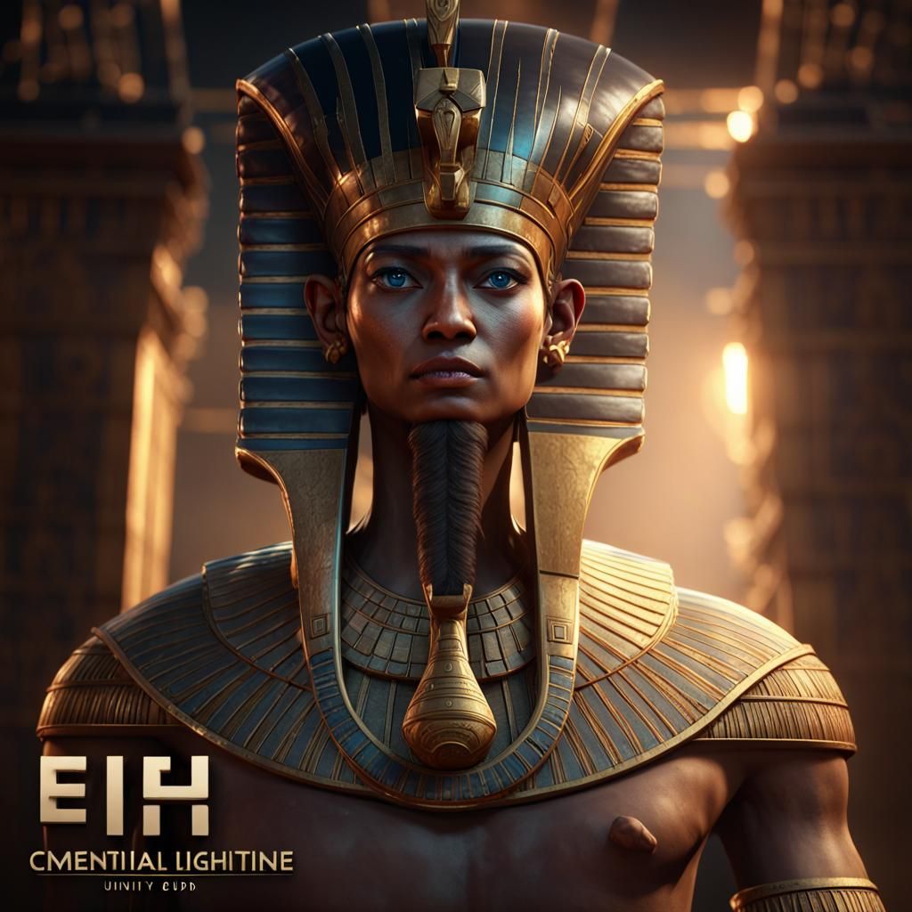 Hyperrealistic 3D Render of Ptah in Game Style
