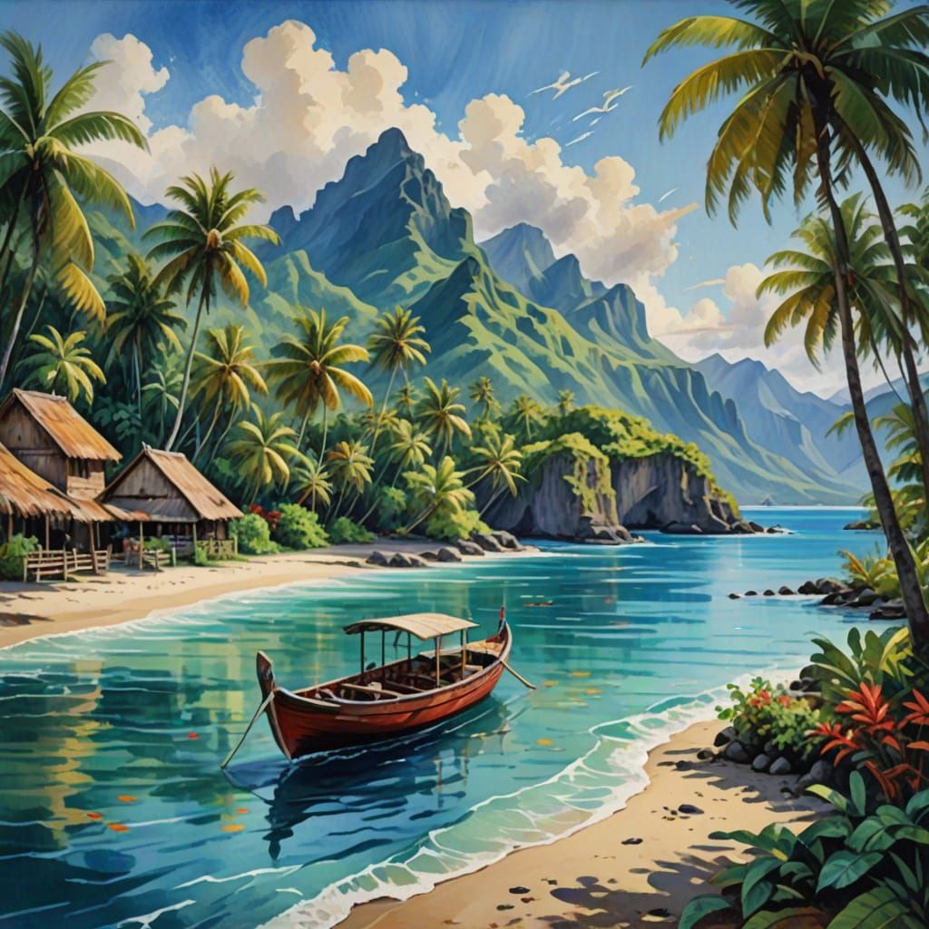 English landing at tahiti