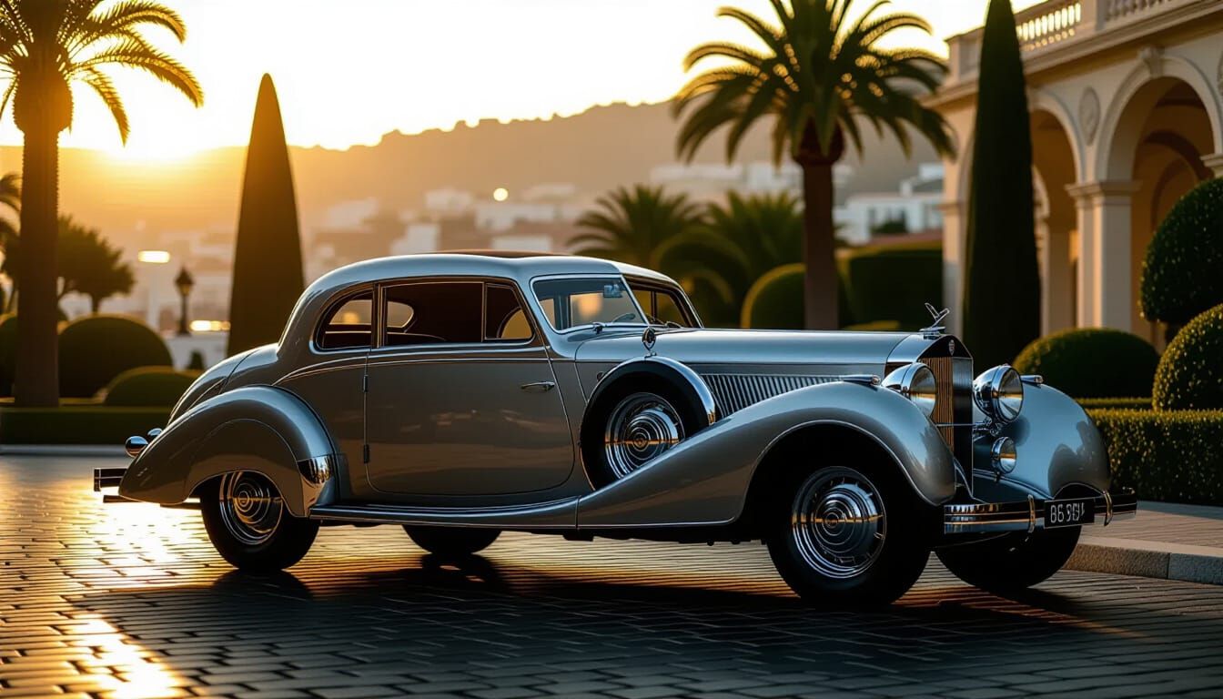 1937 Horch 853 Voll & Ruhrbeck Coupé in Monaco Garden