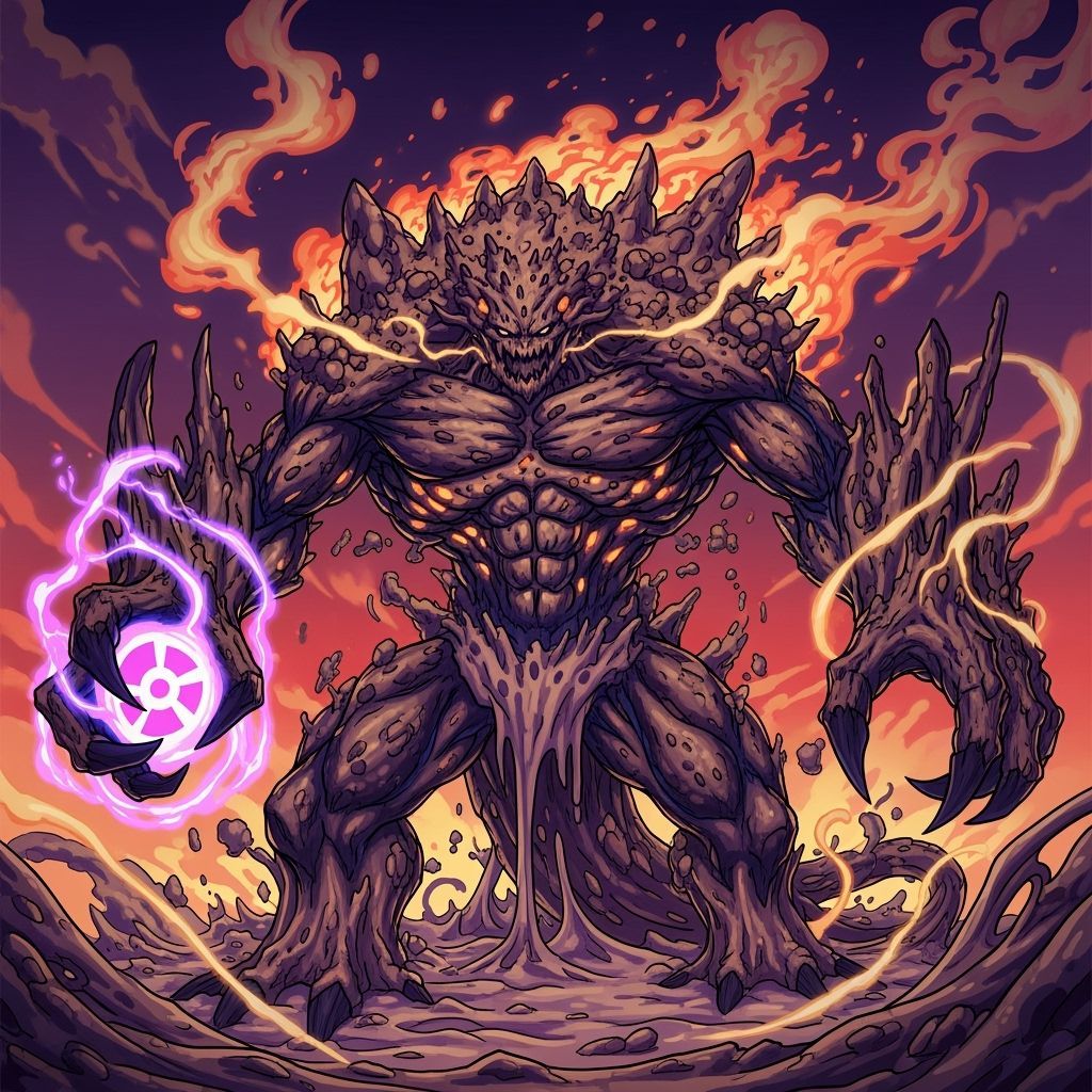 Venmuk Creature of Pollution and Life in Manga Style