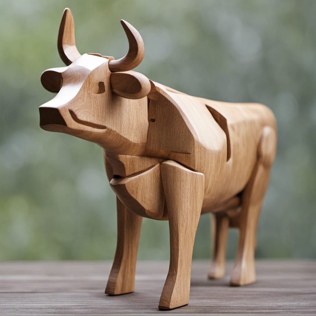 Wooden cow