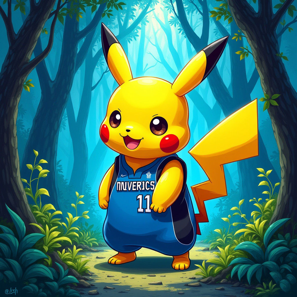 Dirk Nowitzki Pokémon in Electric Forest