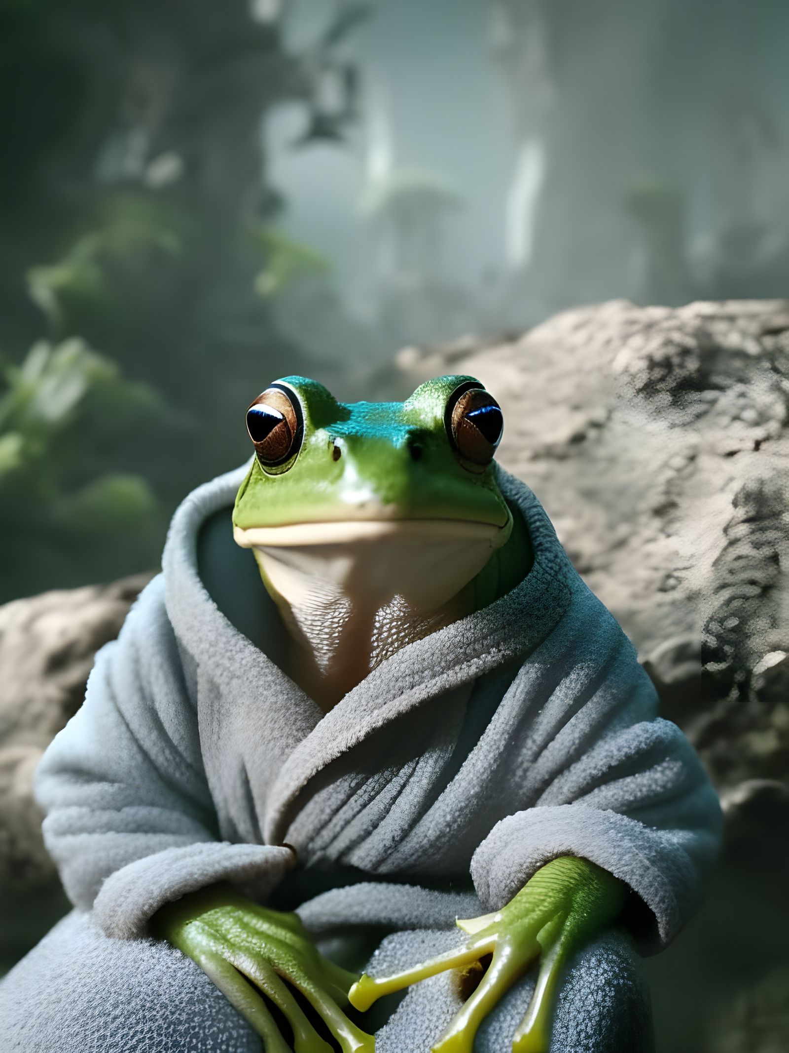 Frog at the Spa