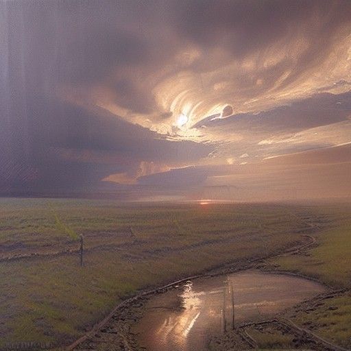 Cursed Figure in Oil Painting Style