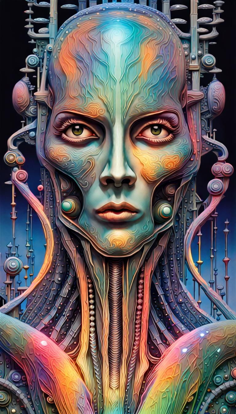 Fragments of Insanity: AI Joy in Neon 3D