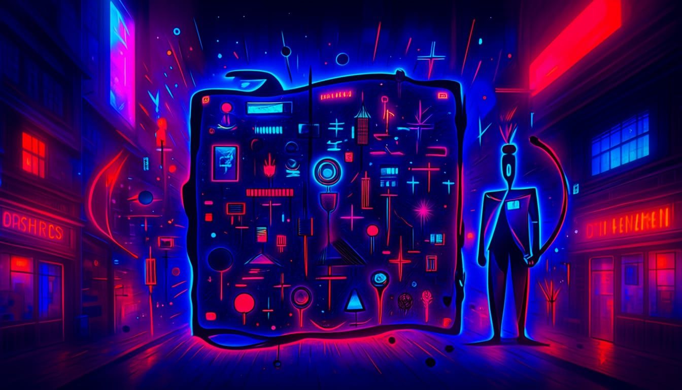 Abstract Line Drawing Scribbles