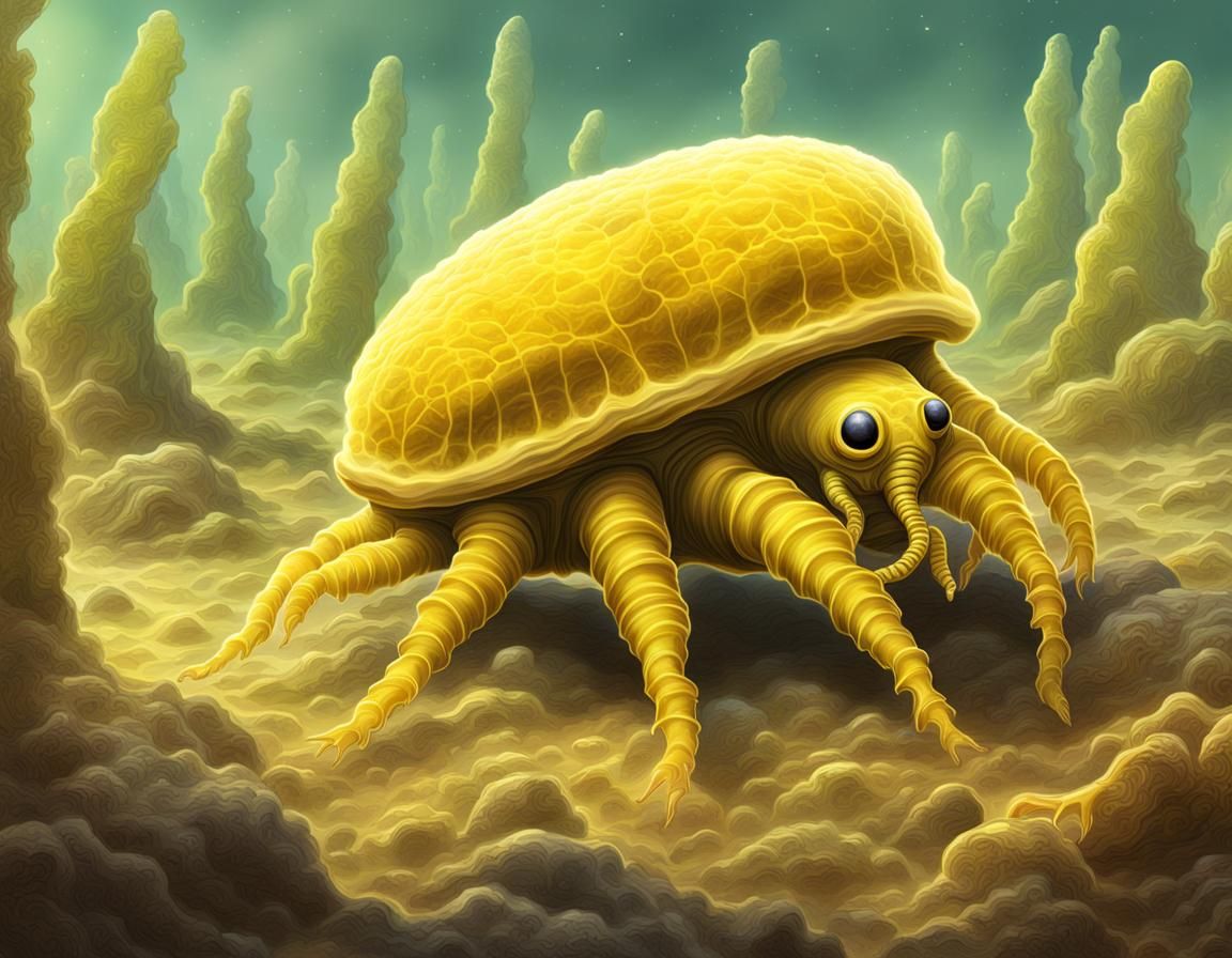 Alien Exoplanet: Speculative Xenobiology Concept Art