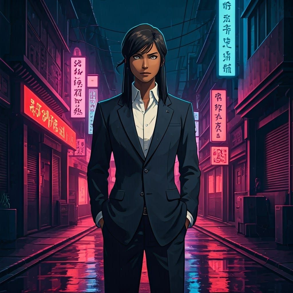 Korra as a Fierce Yakuza Warrior