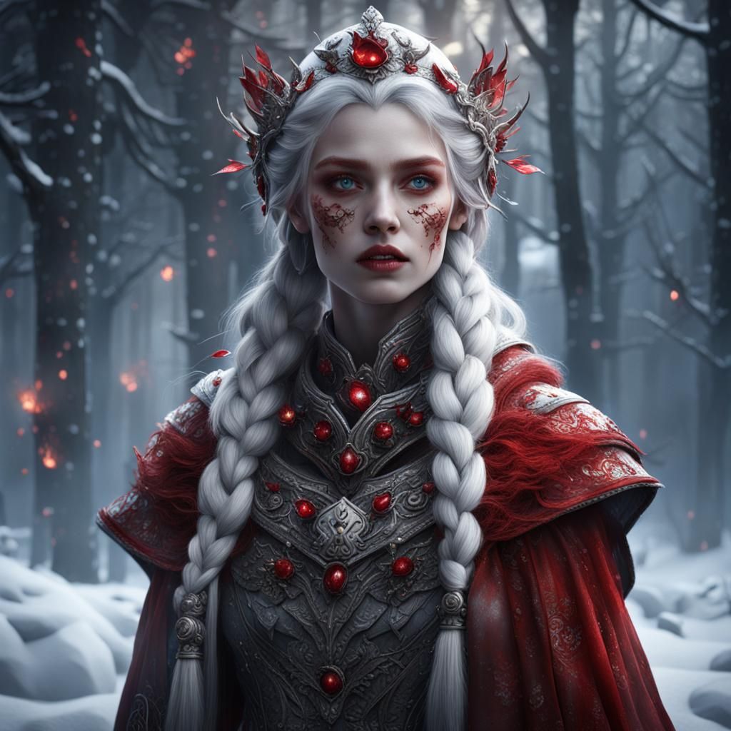 Snow White Portrait in Detailed Matte Painting
