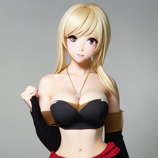 Anime Girl with Exaggerated Features