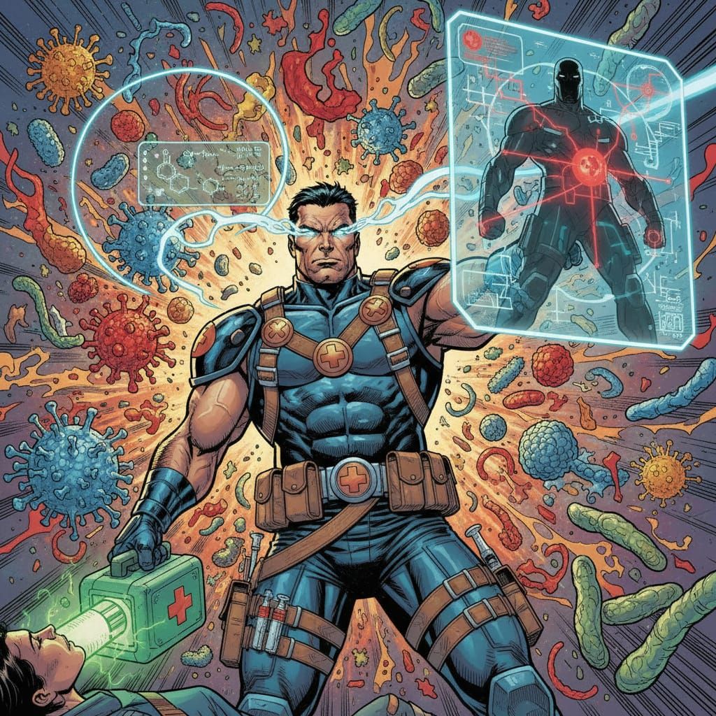 Dr. Metro: Tactical Medic in Dynamic Comic Style