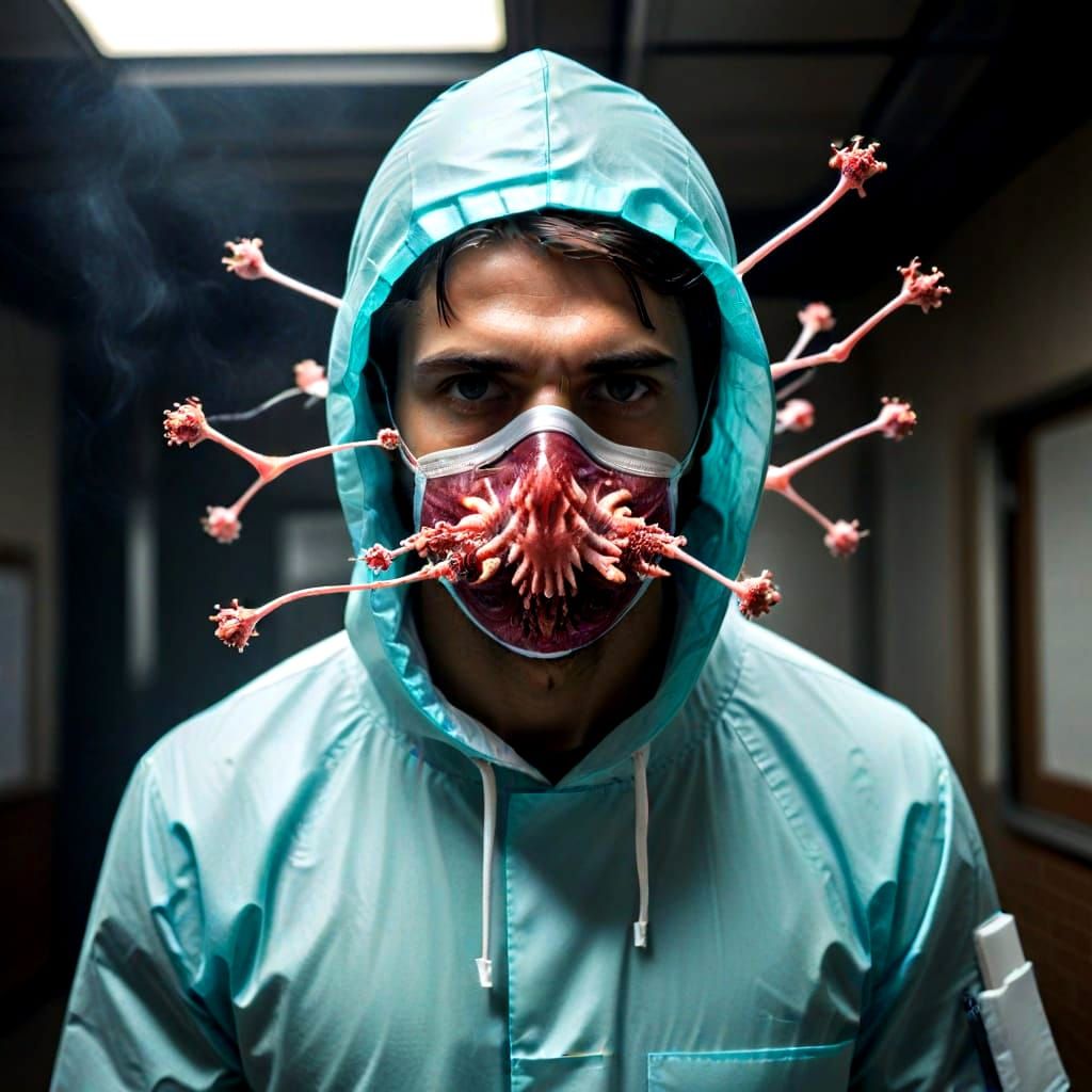 Abstract Rendering of the Word Infectious