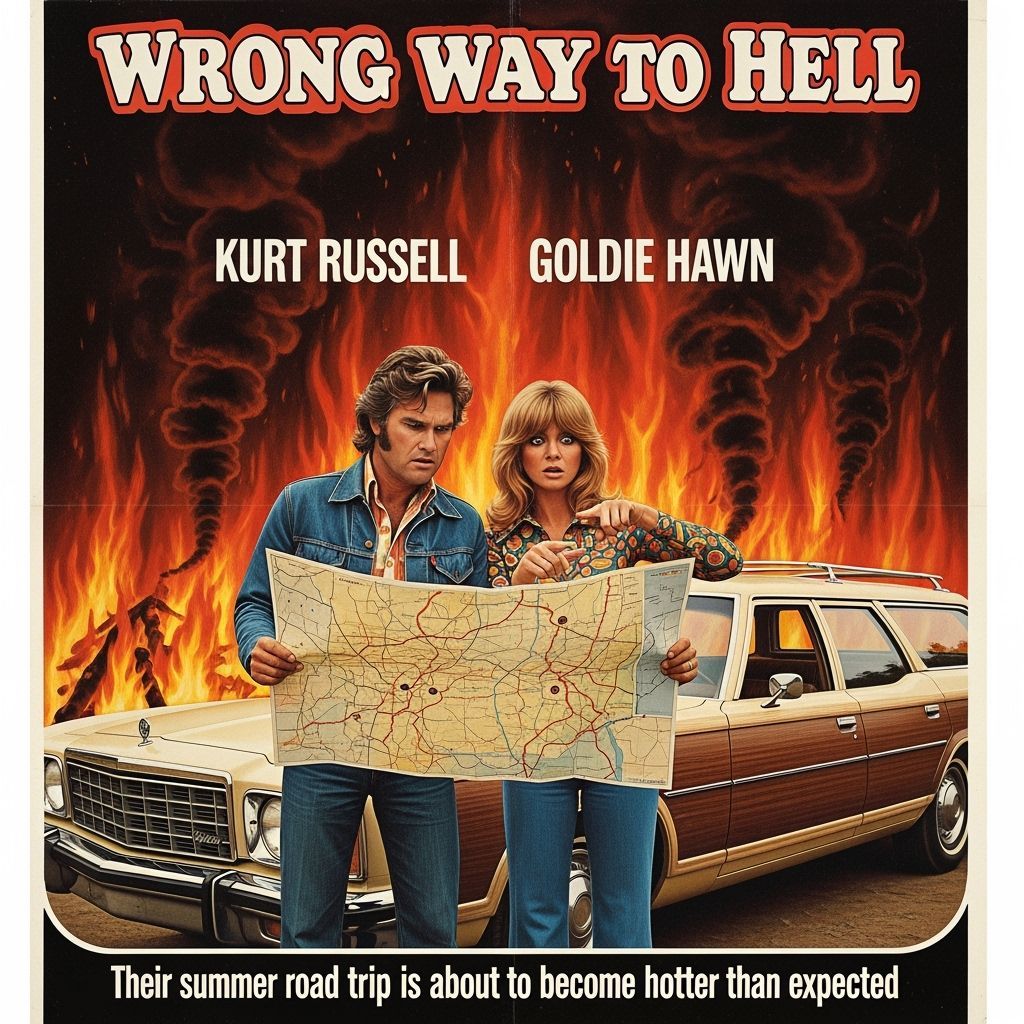 “Wrong Way to Hell” starring Kurt Russell and Goldie Hawn