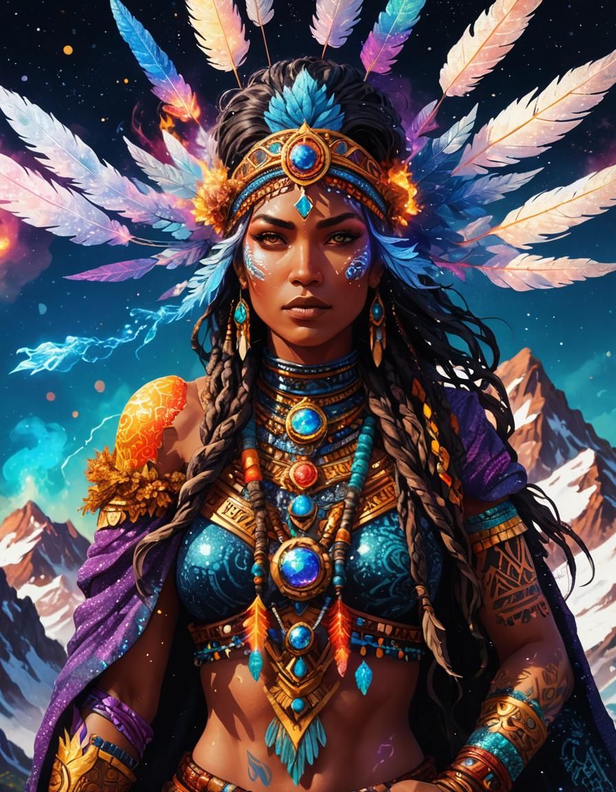 Legendary Heroine Controls Elements in Cosmic Landscape