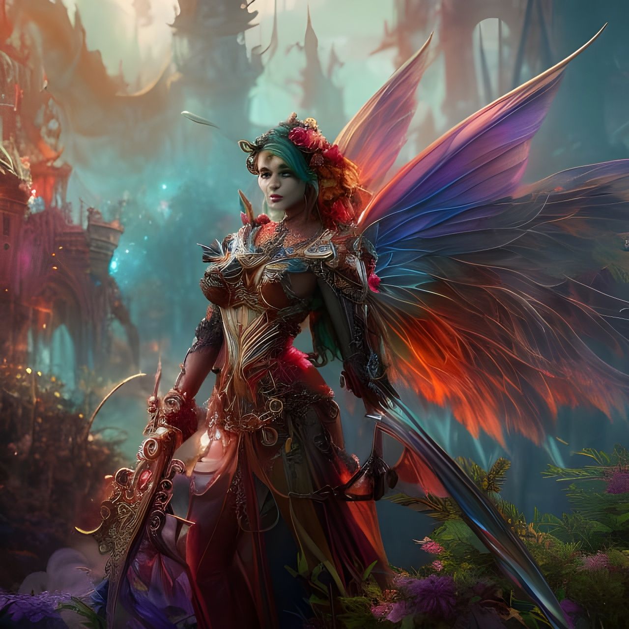 Beautiful fantasy faerie