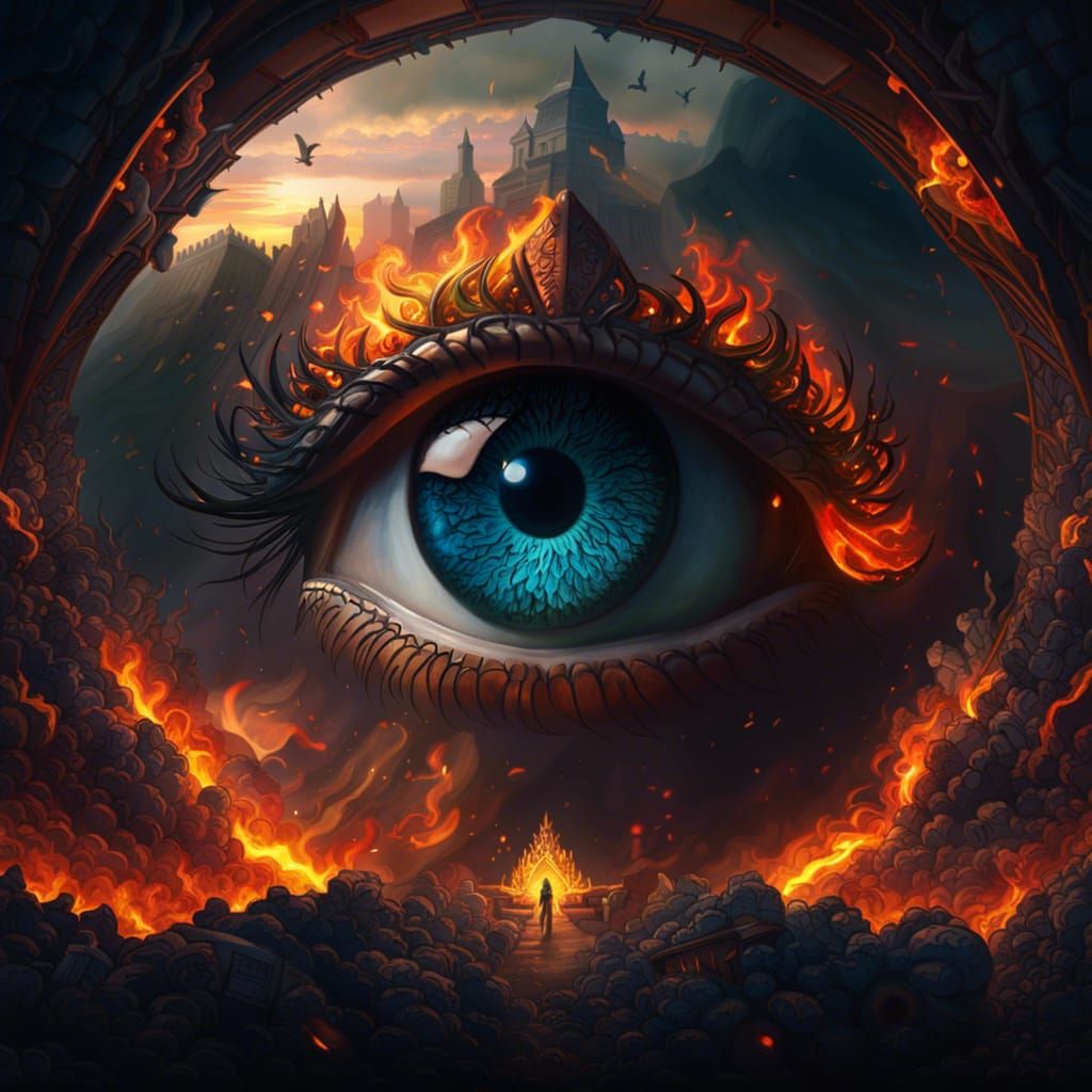 Burning protection from the eye of life