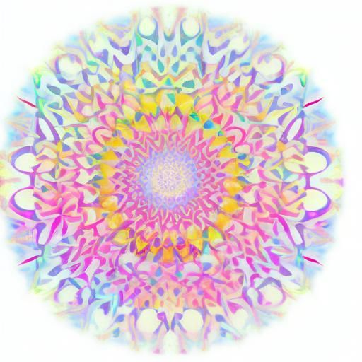 Kaleidoscopic Garden River in Digital Art Style