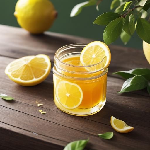 Vibrant Lemon Jam Still Life in Macro Photography