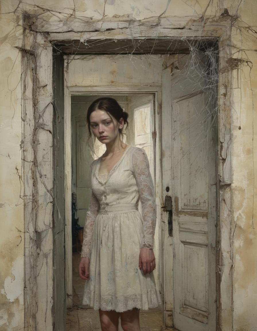 Liminal Space in Indigo and Gray: Modern Surrealism