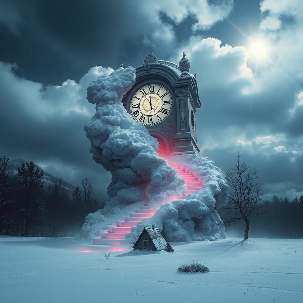 Surreal Dreamscape in Vibrant Aesthetic