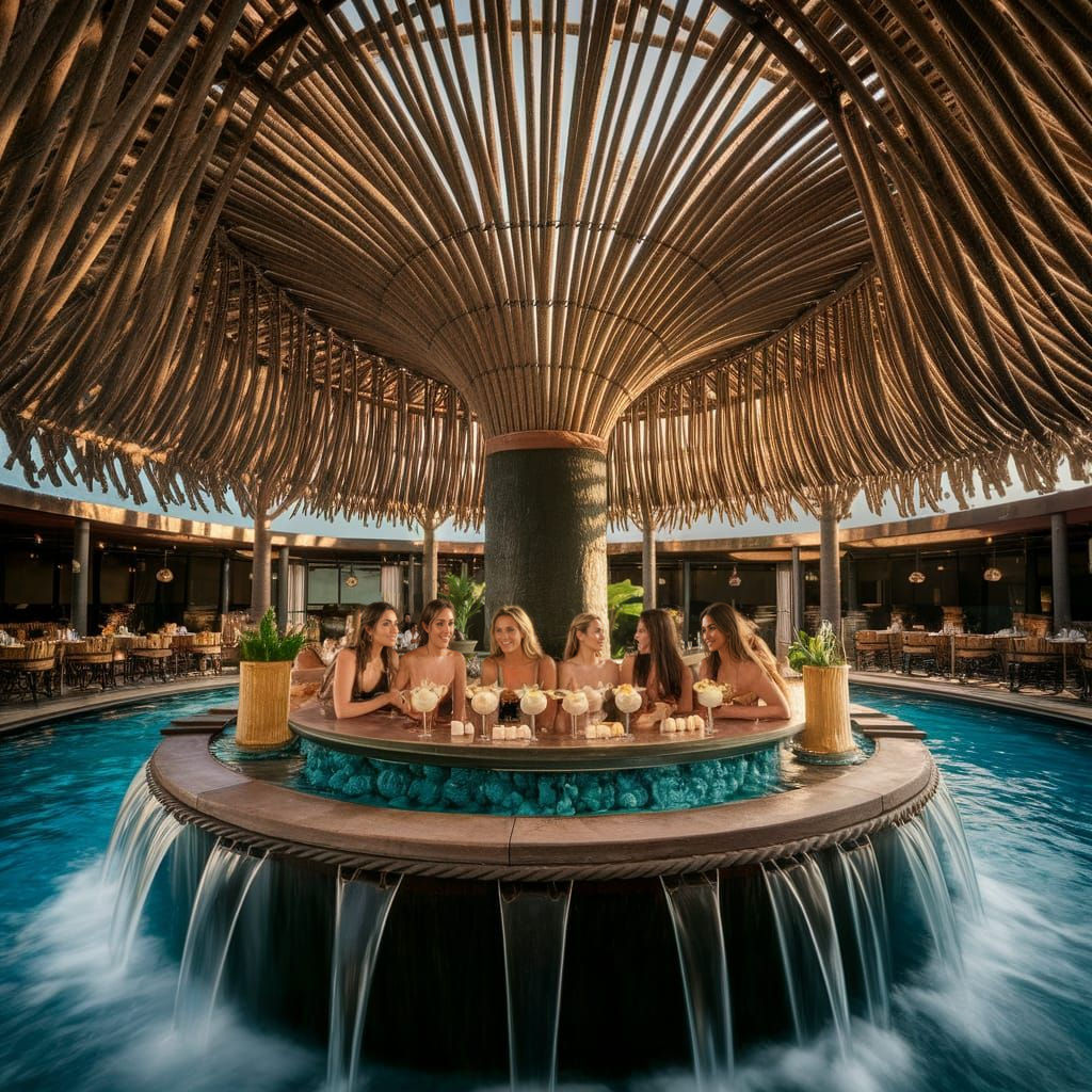 Azulik Tulum Inspired Open-Air Restaurant with Infinity Pool