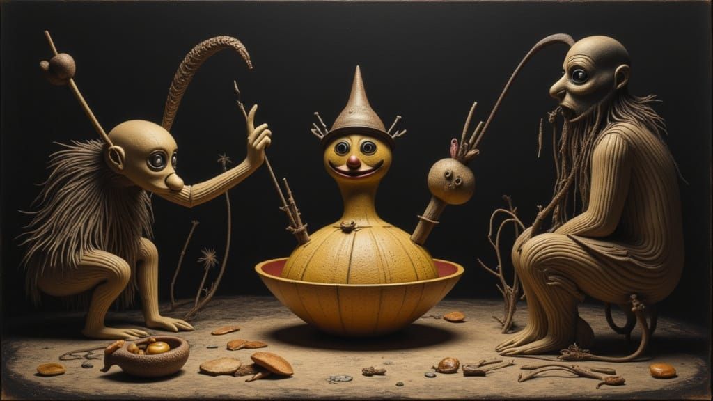 historically accurate re-enactment of proto-modern humans cr...