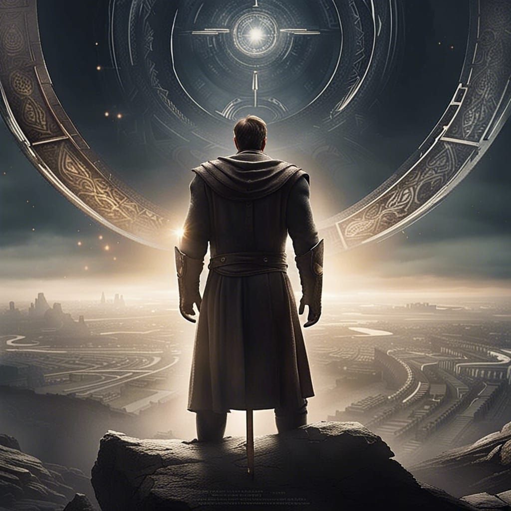 Epic Cinematic Image of Man's Origins