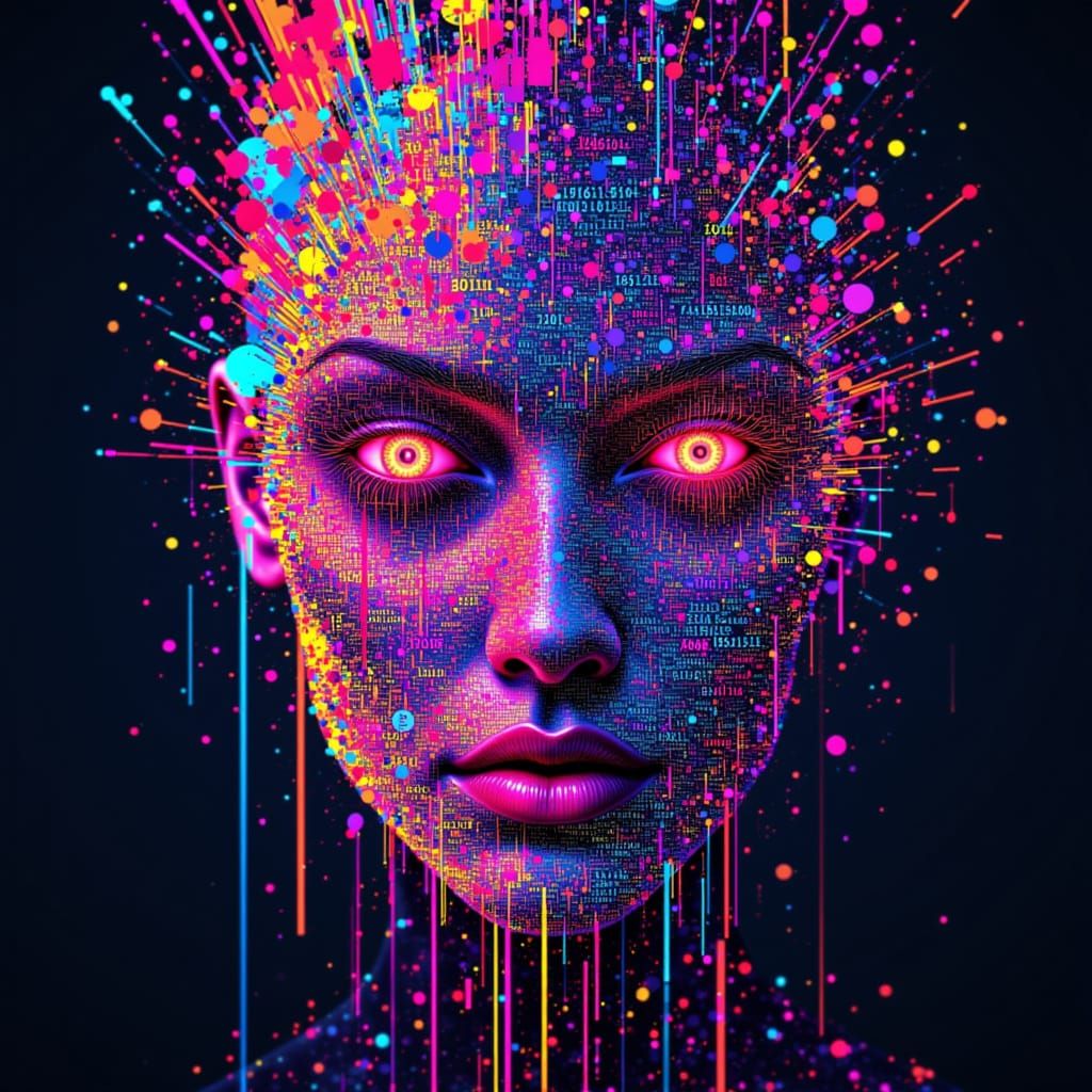 Digital Human Portrait in Ethereal Light