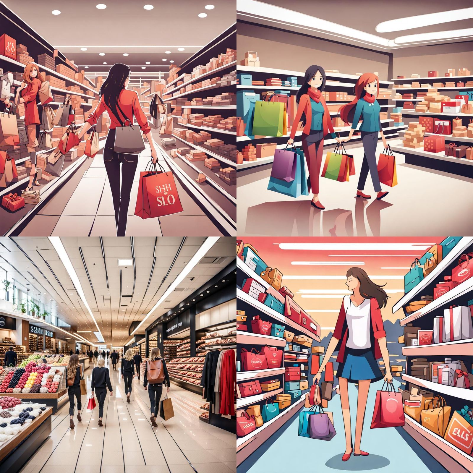 AI Image of a Shopping Scene