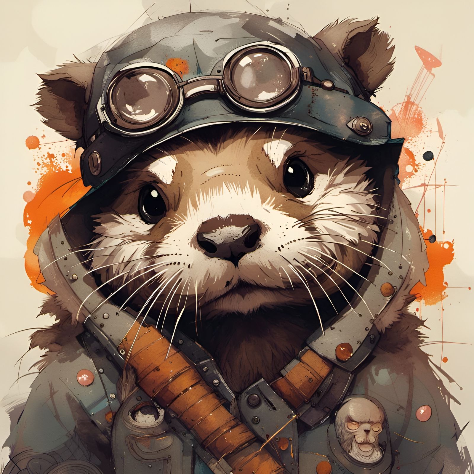 Anthropomorphic Otter Isekai Character in Ultra Detail