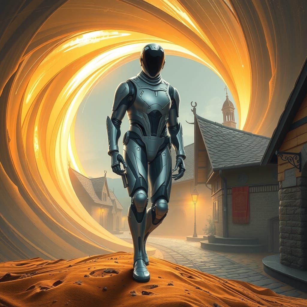 Scientist Steps Through Vortex Into Medieval Village