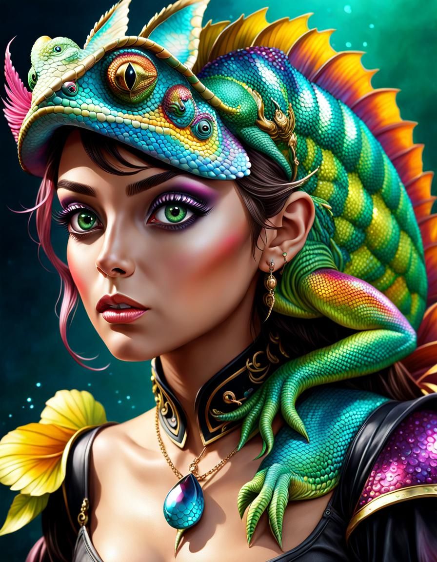 Chameleon Dragon, Human Form