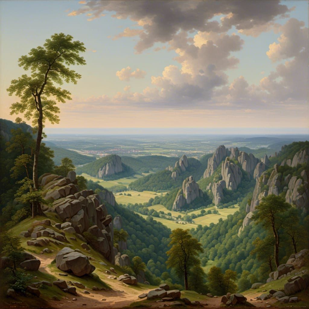 Elbe Sandstone Mountains: A Detailed Landscape