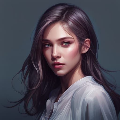 Hyperdetailed Kpop Portrait in Triadic Colors