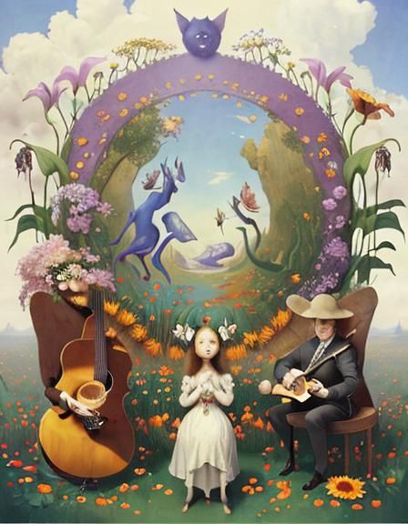 Dreamlike Utopia: Surrealist Flowers and Animals