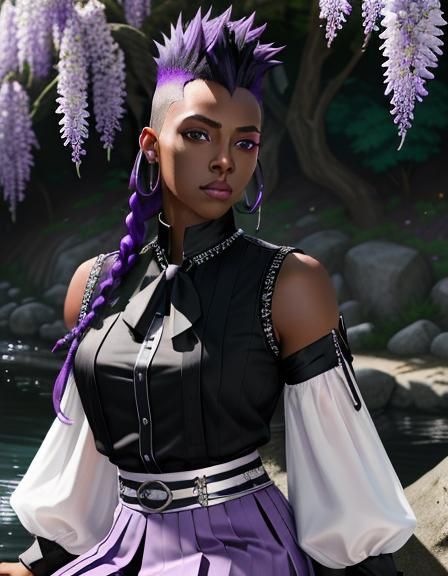 Androgynous Figure with Scythe in Hyperrealistic Style