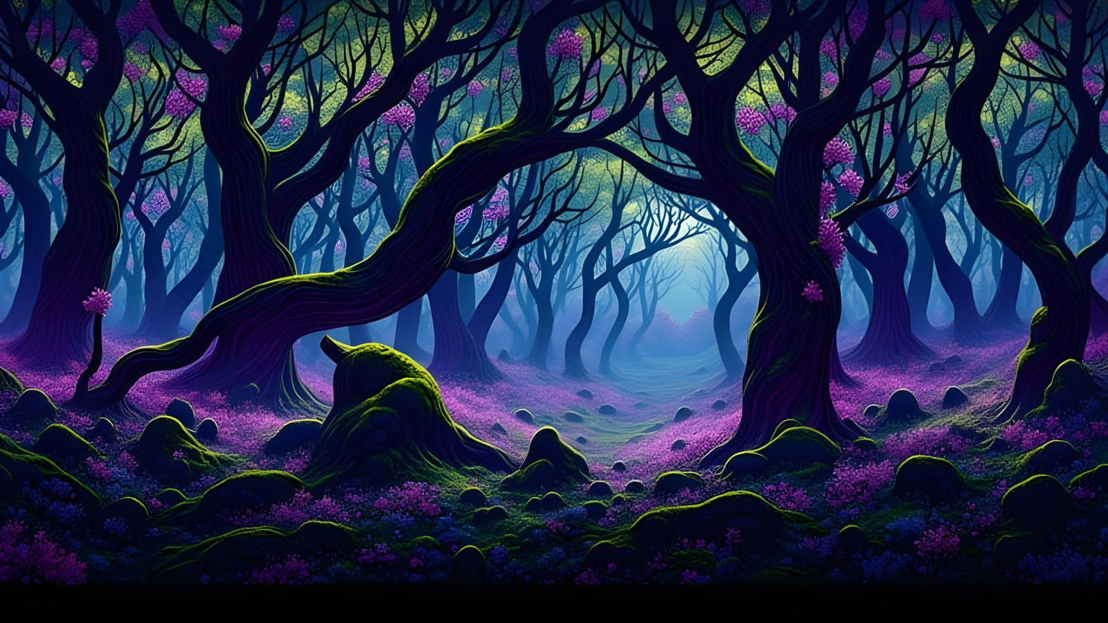 Enchanted Forest with Cosmic Influences