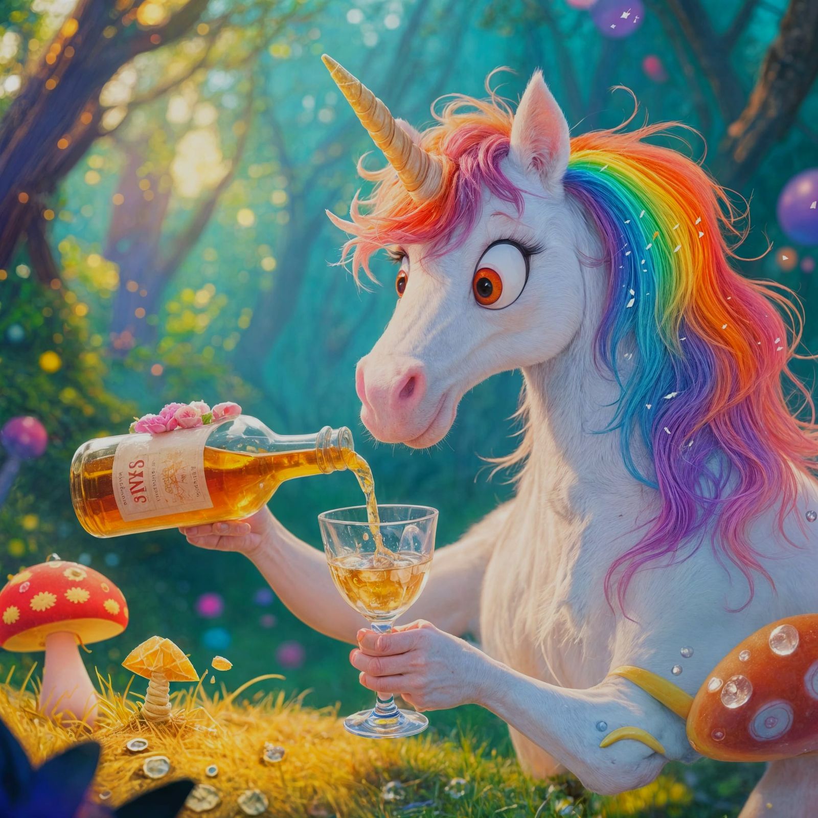 Silly Alcoholic Unicorn