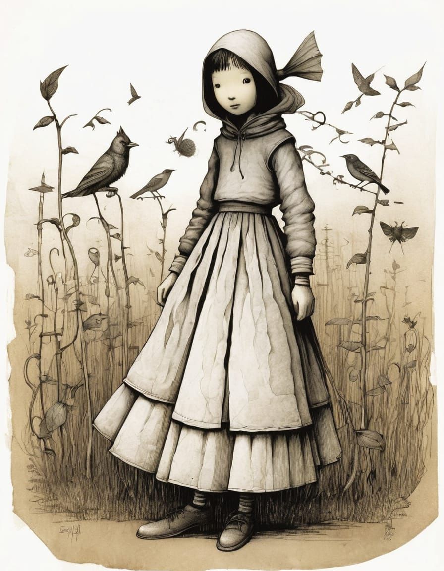 Macabre Illustration in Graphic Novel Style