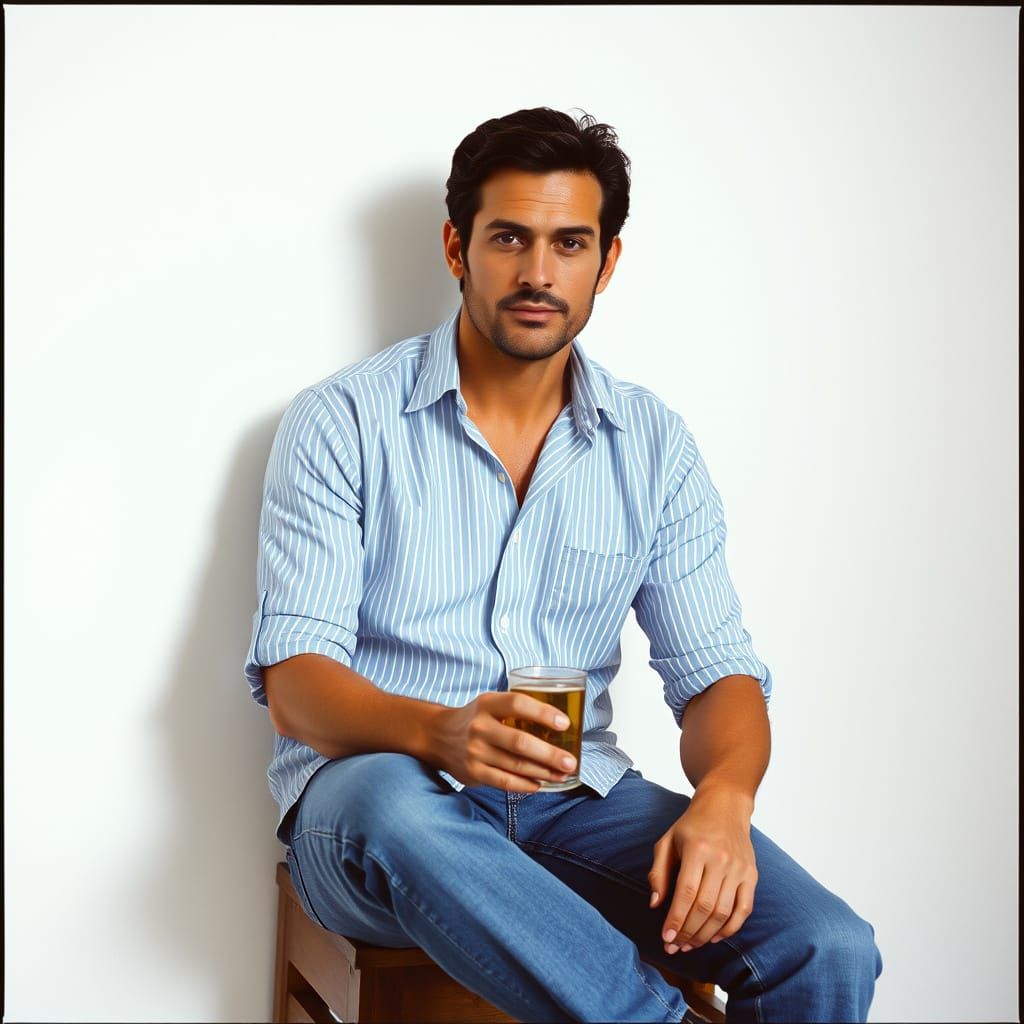 Italian Man Portrait in Cinematic Style