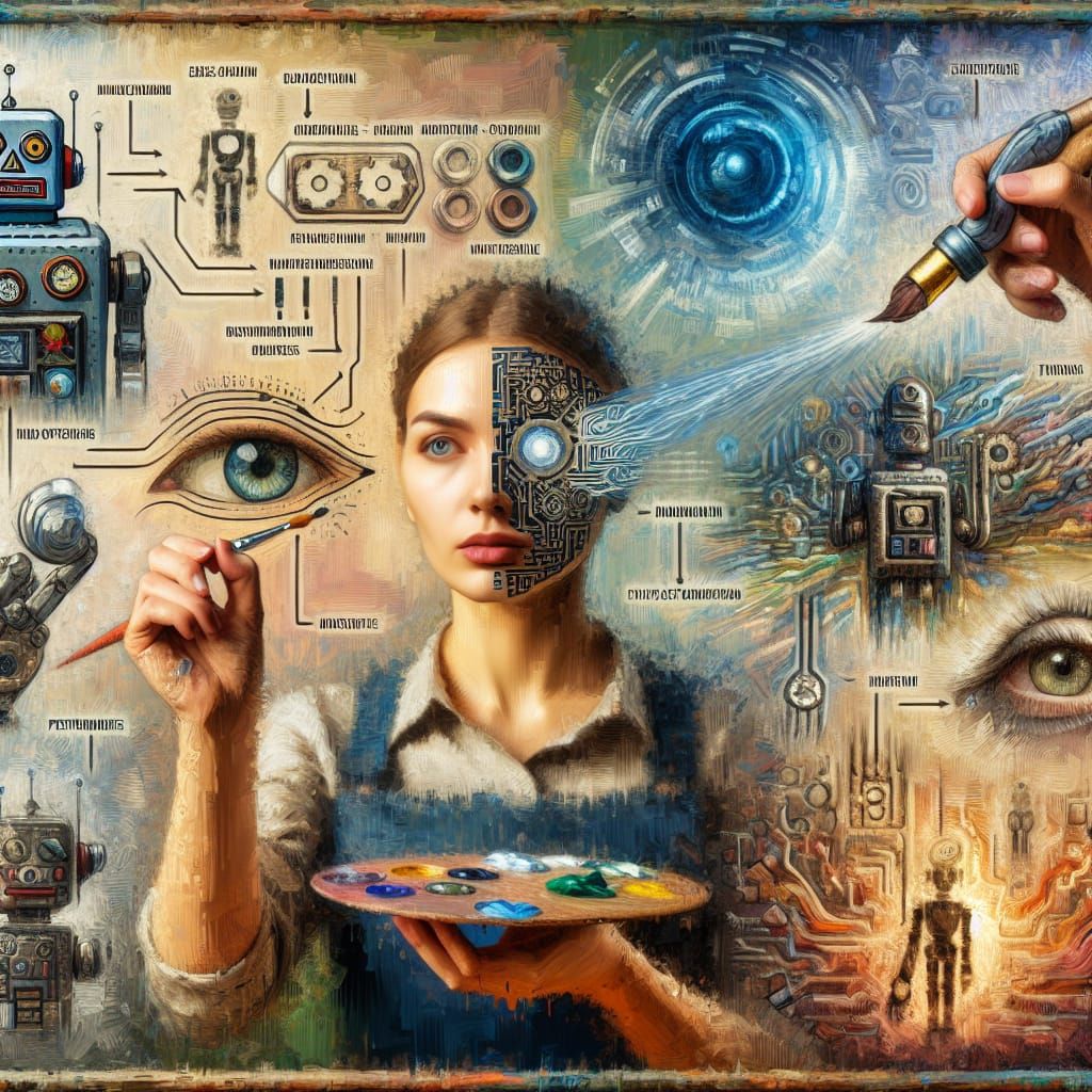 Artist Creates Robot Art in Multiple Dimensions