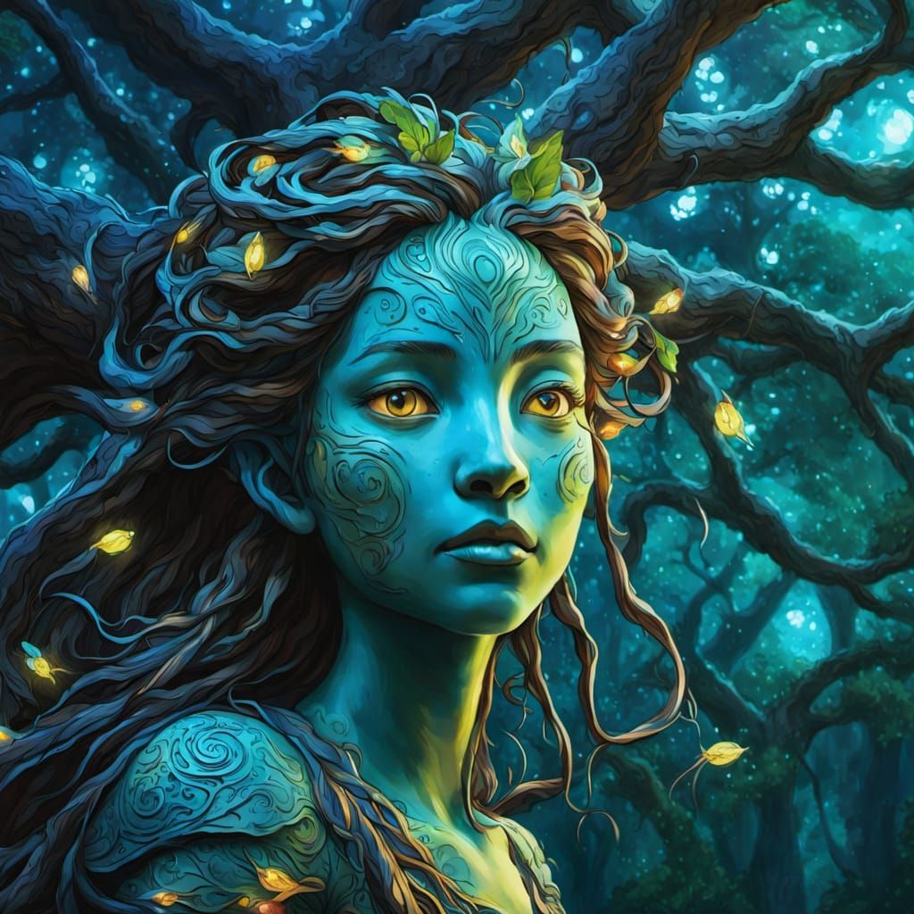 Forest Spirit Emerges in Studio Ghibli Style