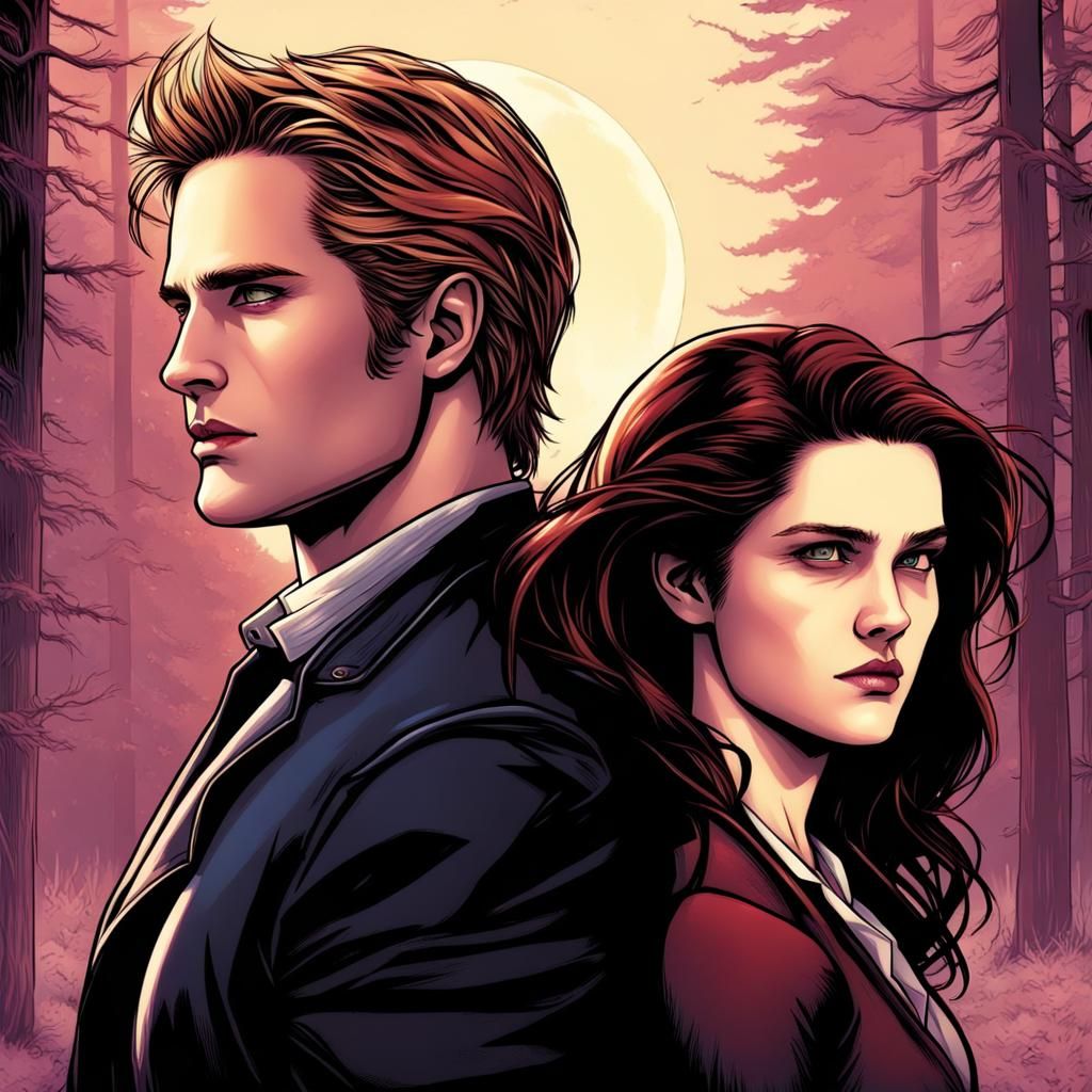 Carlisle and Bella: Comic Book Art