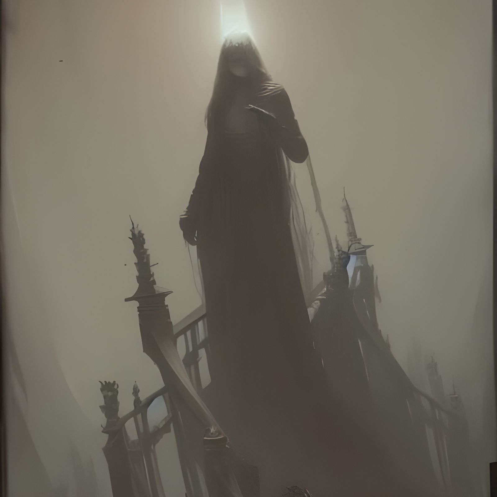 Sinister Horror Figure in Gustave Doré Style