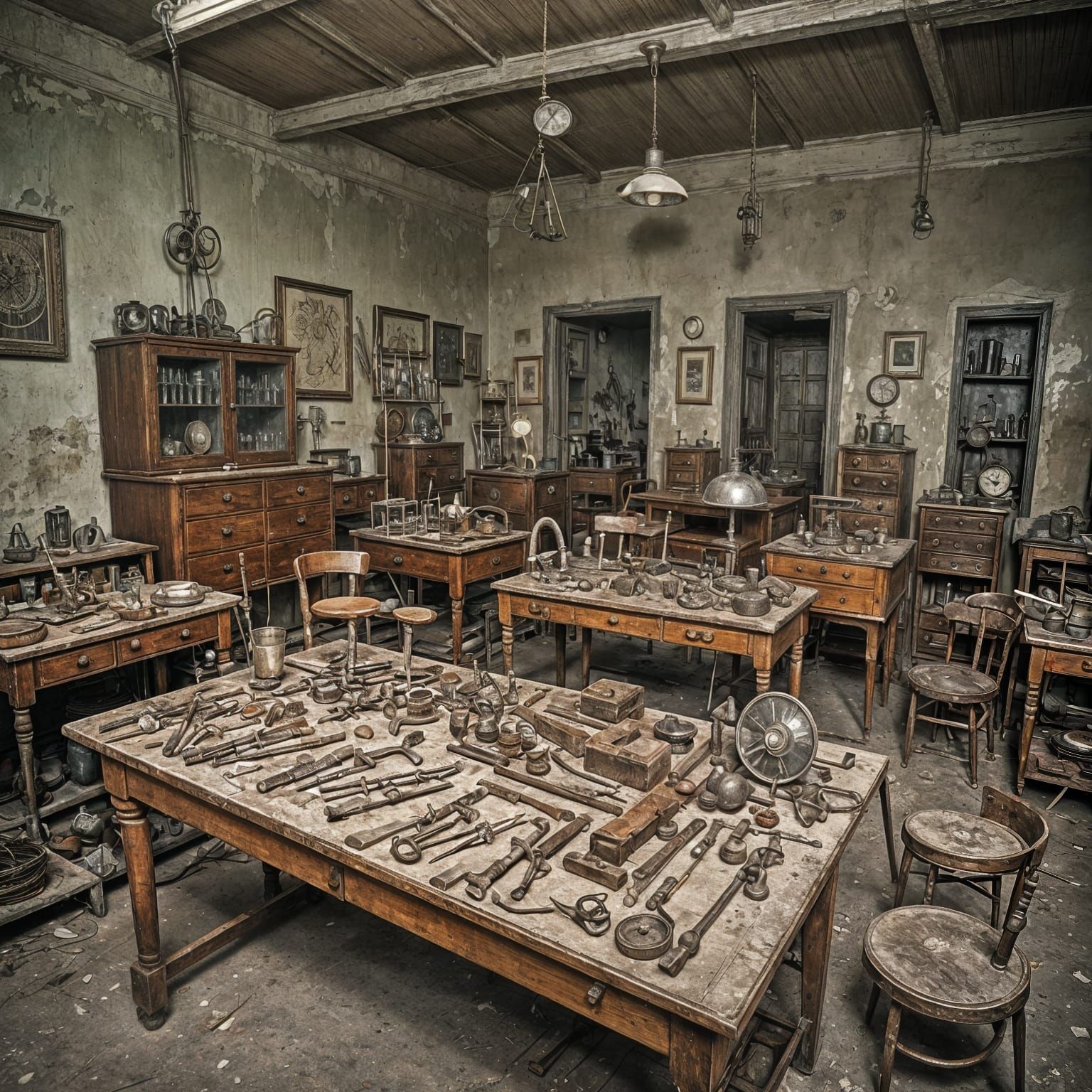 Vintage Surgical Instruments in Abandoned Asylum